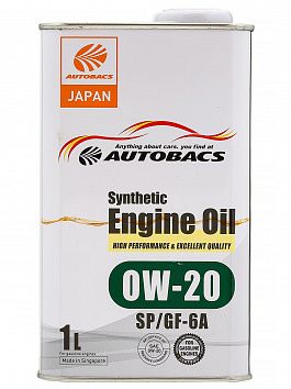 Autobacs Engine Oil Synthetic 0w20 SP/CF/GF-6A 1л фото 265x354