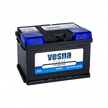 Автомобильный аккумулятор VESNA Power 60.0 LB2 фото 354x354