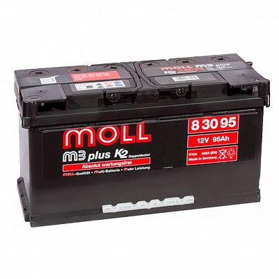 Автомобильный аккумулятор MOLL M3 plus 95.0 фото 401x401