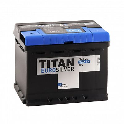 Автомобильный аккумулятор Titan EUROSILVER 65.1 фото 401x401