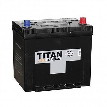 Автомобильный аккумулятор Titan Asia Standart 62.0 (D23L) фото 354x354