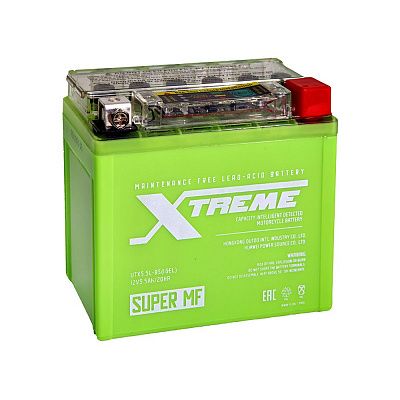 Мото аккумулятор Xtreme UTX5,5L(YTX5L)-BS iGEL (5,5Ah) фото 400x400