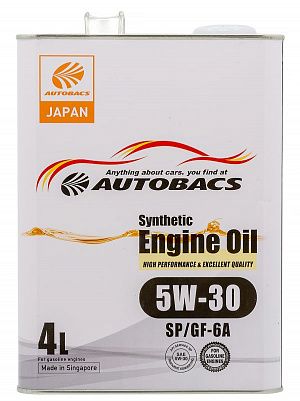 Autobacs Engine Oil Synthetic 5w30 SP/CF/GF-6A 4л фото 300x401