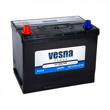 Автомобильный аккумулятор VESNA Power 75 (D26R) фото 354x354