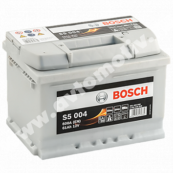 Автомобильный аккумулятор Bosch S5 61.0 низкий фото 354x354