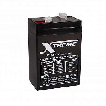 Аккумулятор Xtreme VRLA 6v  4.5Ah (OT4.5-6) фото 354x354
