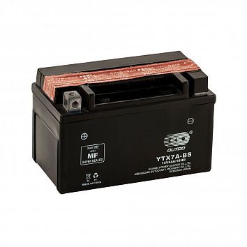 Мото аккумулятор 6Ah OUTDO YTX7A-BS black (7Ah) фото 354x354
