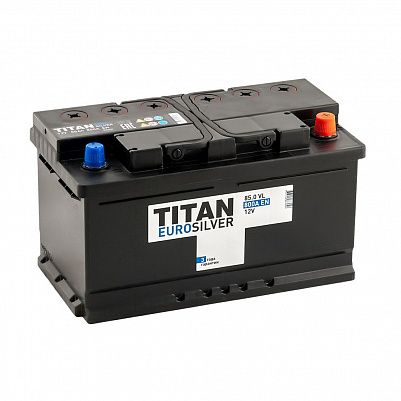 Автомобильный аккумулятор Titan EUROSILVER 85.0 фото 401x401