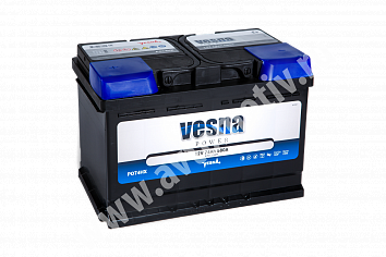 Автомобильный аккумулятор VESNA Power 74.1 L3 фото 354x236