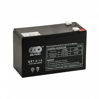 Аккумулятор OUTDO VRLA 12v  7.2Ah (OT7.2-12) фото 401x401