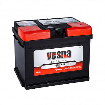Автомобильный аккумулятор VESNA Premium 62.0 LB2 фото 354x354