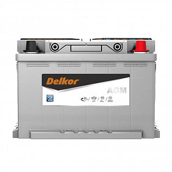 Аккумулятор автомобильный DELKOR AGM LN4 80.0 обр фото 354x354