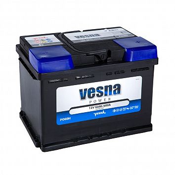 Автомобильный аккумулятор VESNA Power 60 (D23L) фото 354x354