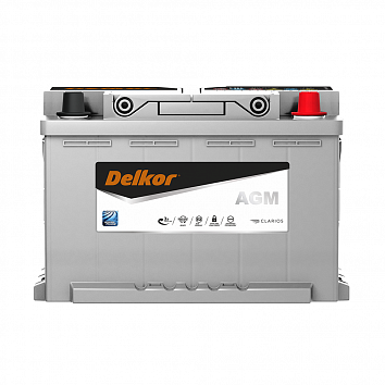 Аккумулятор автомобильный DELKOR AGM LN3 70.0 обр фото 354x354