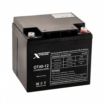 Аккумулятор Xtreme VRLA 12v  40Ah (OT40-12) фото 401x401