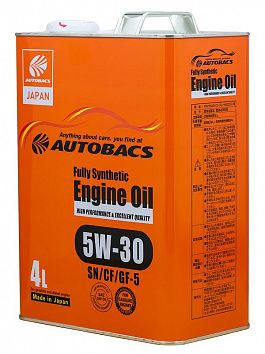 Autobacs Engine Oil FS 5w30 SN/CF/GF-5 4л фото 265x354